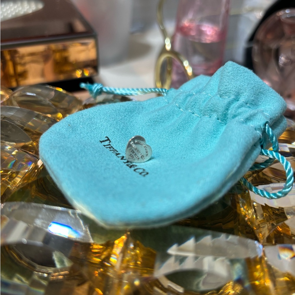 Return to Tiffany & Co Mini Heart Stud Earring single earring
